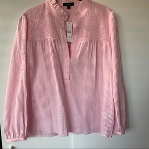 NWT Smocked Gauze Top